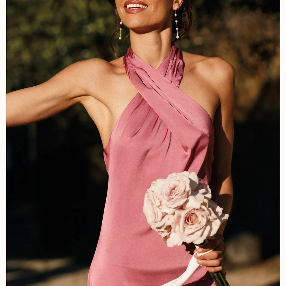 NWT Petal and Pup Pink Halter Dress
